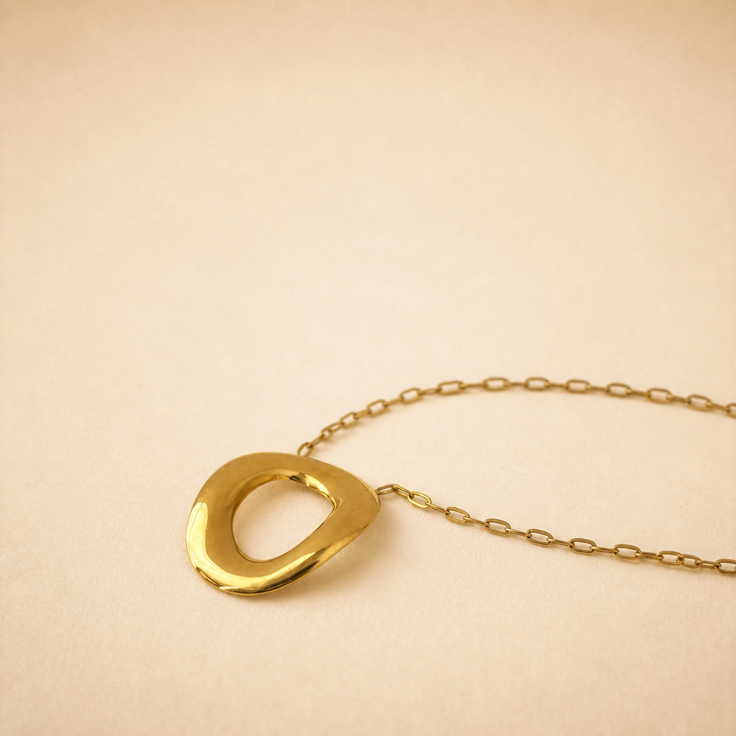 Minimalistische ovalen ketting