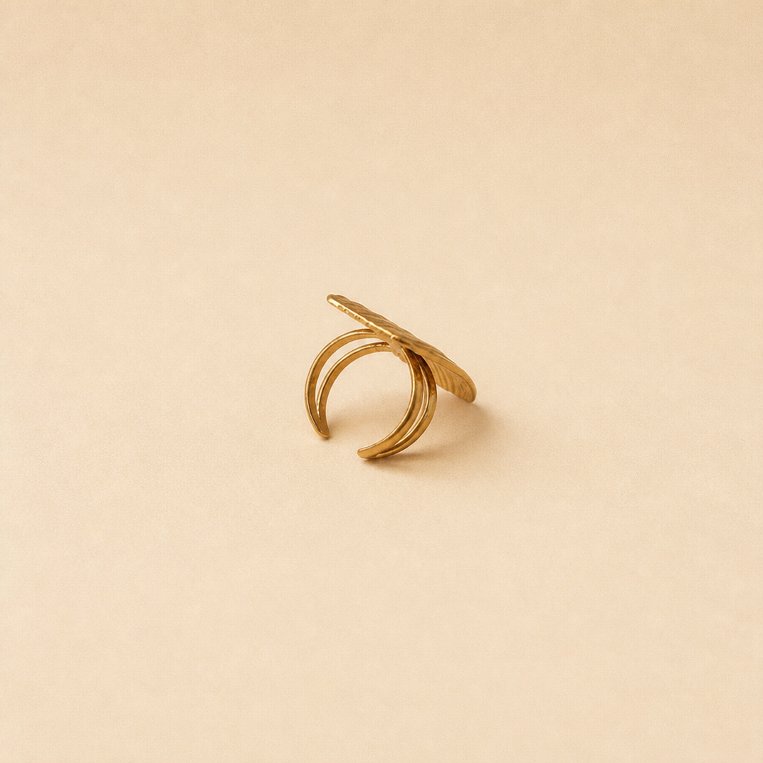Ring met strepen achterkant