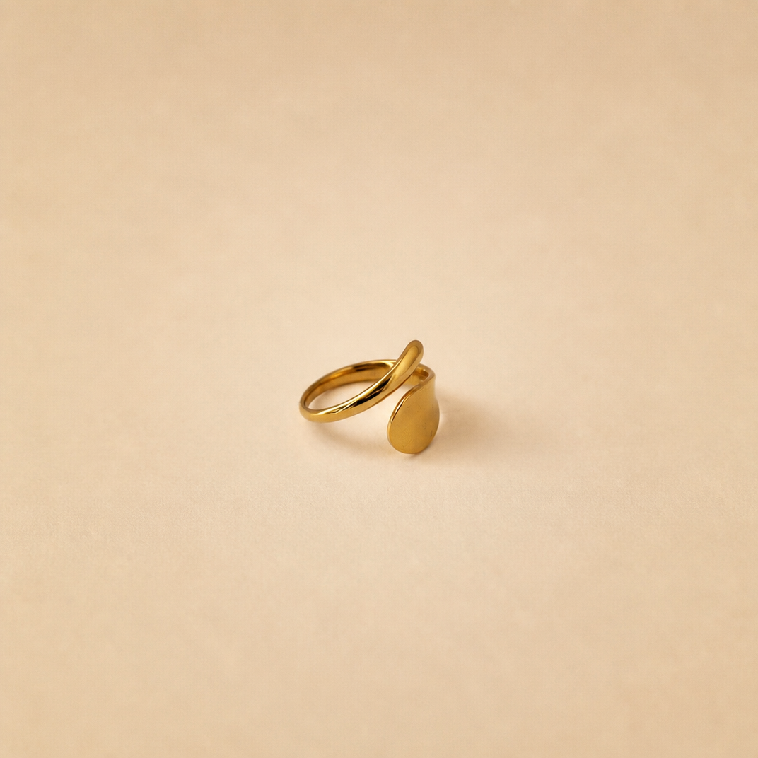 Open asymmetrische ring zijkant